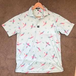 Bad Birdie golf polo shirt 🦜